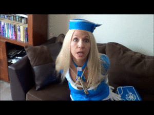 xsiteability.com - AMANDA FOXX HOT STEWARDESS BOUND GAGGED FOR OUTFIT PART 1 thumbnail